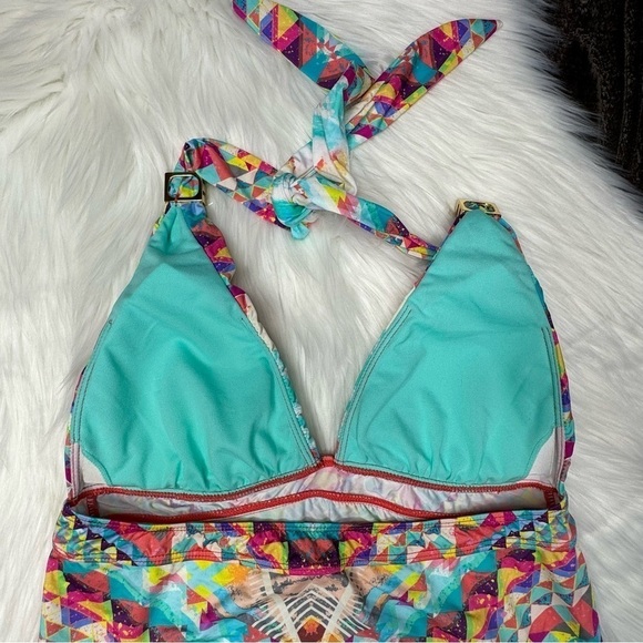 NWOT Bar III Multicolored Tankini size Medium - Picture 3 of 7